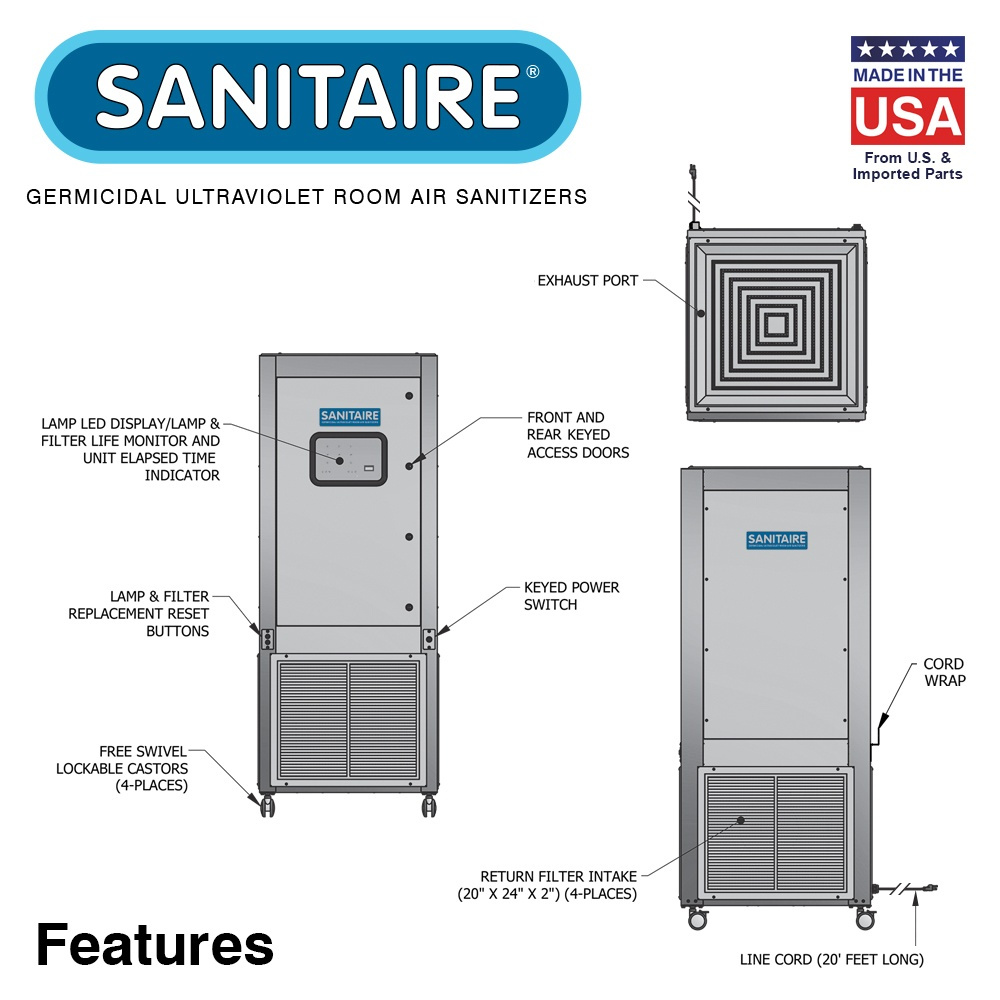 SANITAIRE® RSM2680 Mobile Air Sanitizers